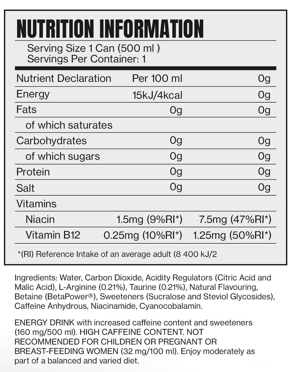 Cellucor C4 Energy Drink 12x500ml